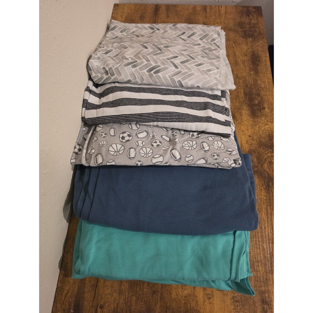 Copper Pearl Baby Swaddle Blankets 5 Pack Unisex Neutral Patterns VGUC
